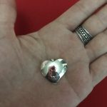 Colgante Corazón Niña Calado