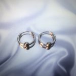 Aros Argollas con Esfera 13 mm