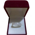 Anillo Cintillo Circon Talla 19
